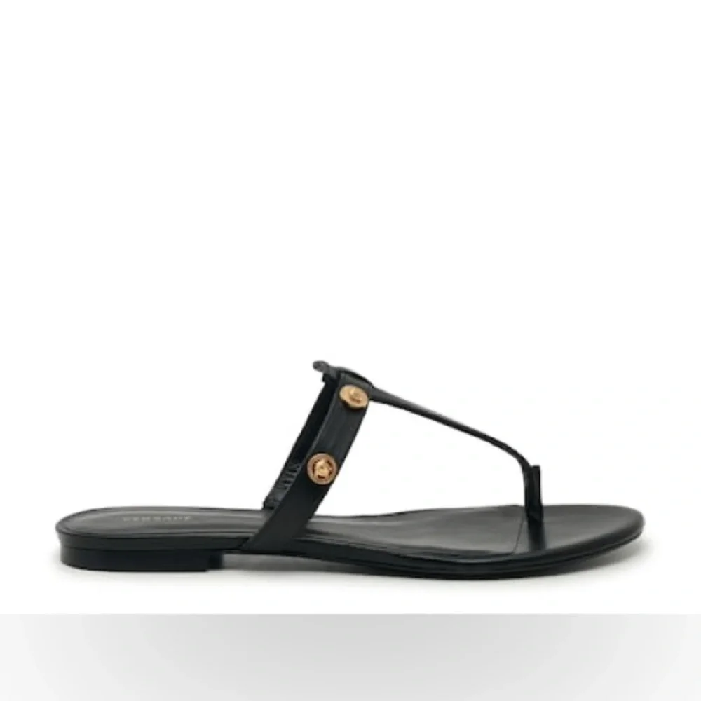 NWT Versace Medusa Emblem Stud Sandals Including Dust Bag Box Authenticity Card - Picture 5 of 15